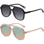 Vintage 70s Square Aviator Sunglasses