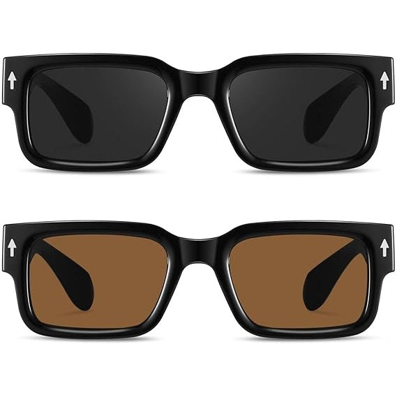 Trendy Square Frame UV400 Sunglasses for Men and Women