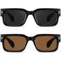 Trendy Square Frame UV400 Sunglasses for Men and Women