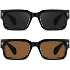 Trendy Square Frame UV400 Sunglasses for Men and Women