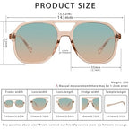 Vintage 70s Square Aviator Sunglasses